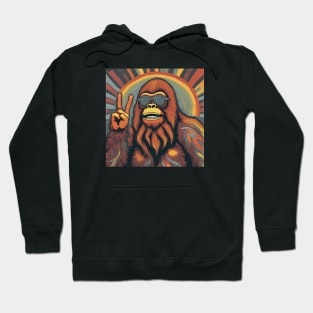 Bigfoot's Psychedelic Peace and Love Hoodie